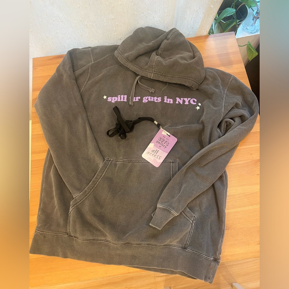 Limited edition Olivia Rodrigo “Spill Your Guts NYC” Hoodie and All Access Pass